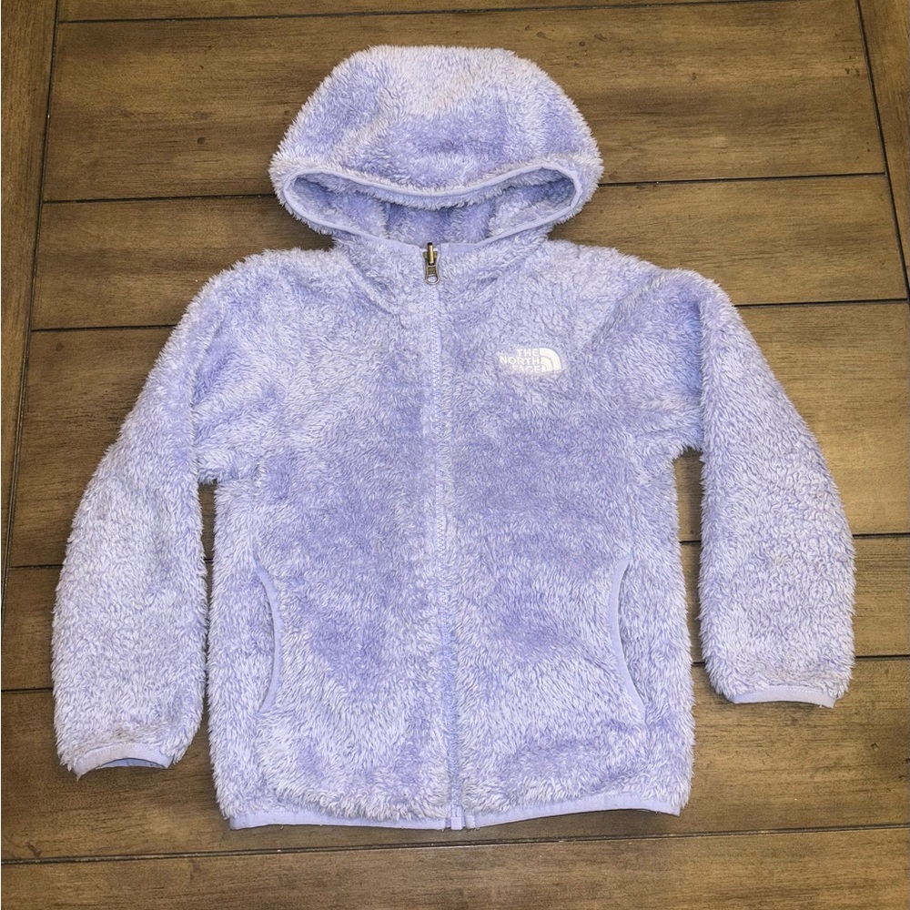 The North Face Kids Lavender Coat Fuzzy Zip-Up Jacket